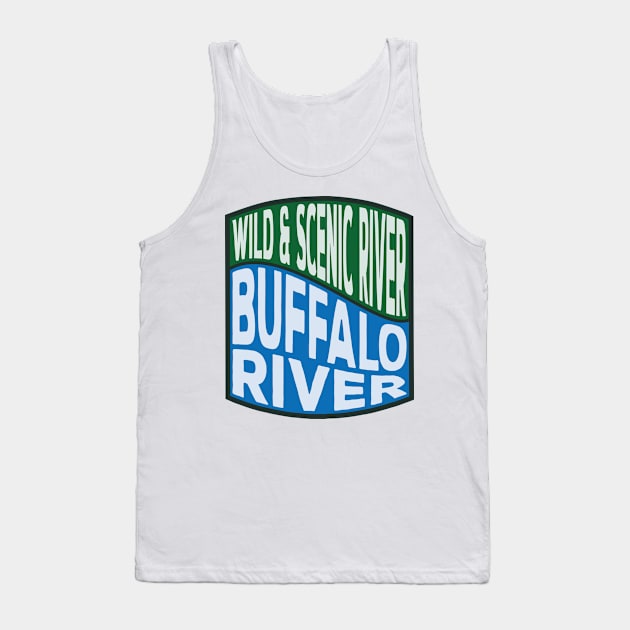 Buffalo River Wild and Scenic River wave Tank Top by nylebuss